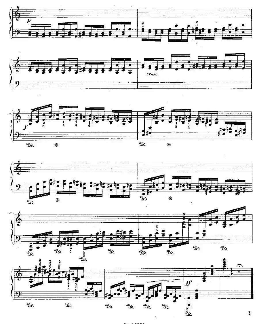 12 Etudes For The Left Hand Op.92 No.3（12首为左手而作的钢琴练习曲）