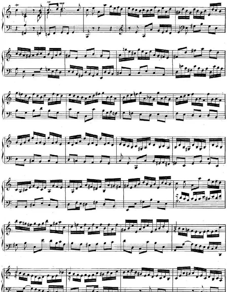 英国组曲No.2 巴赫 a小调  2nd Suite BWV 807