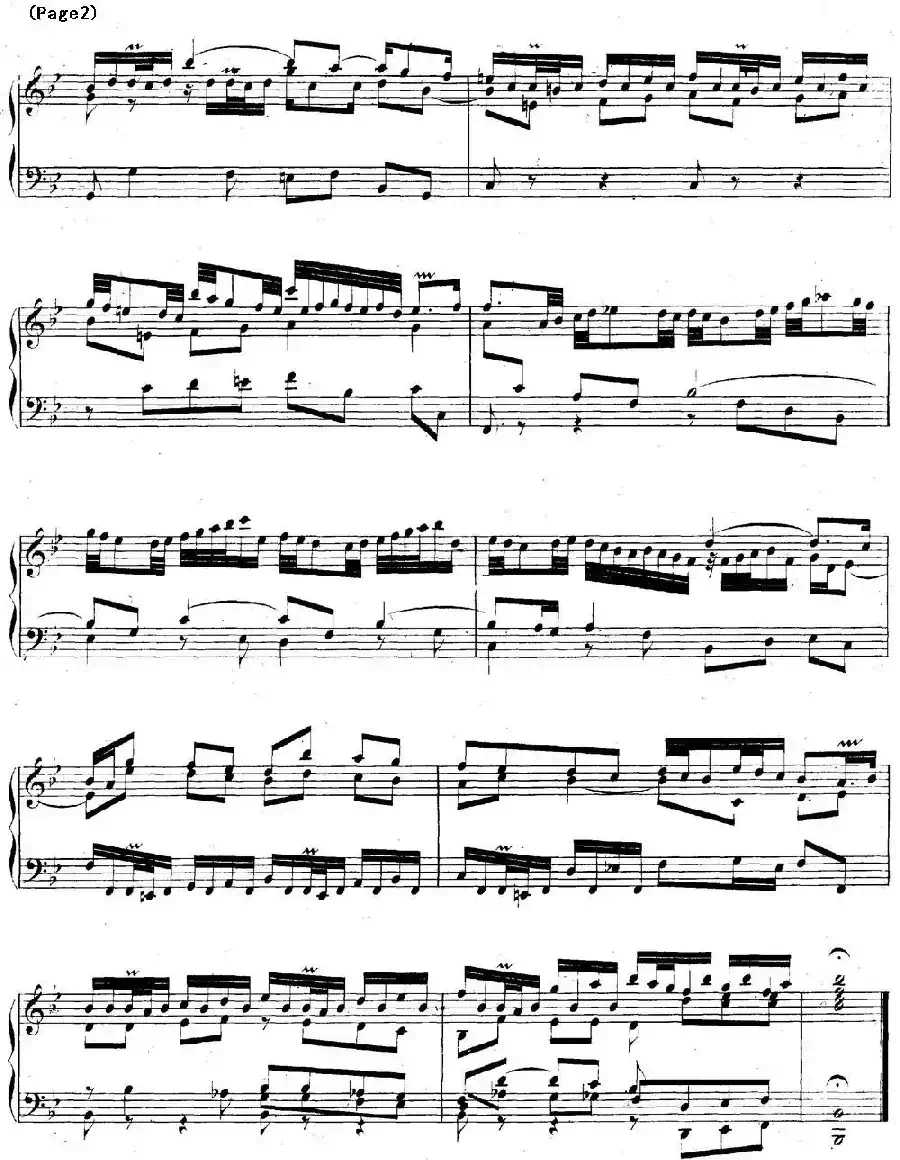 帕蒂塔6首德国组曲（No.1 降B大调 巴赫 Partita B-flat Major BWV825）