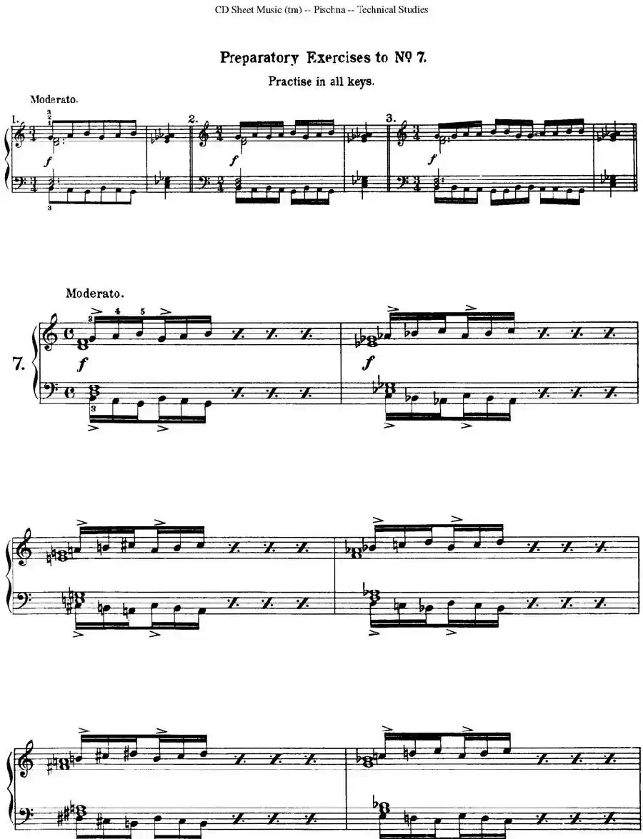 Technical Studies 60 Progressive Exercises （60首钢琴循序渐进练习曲 P11——20）
