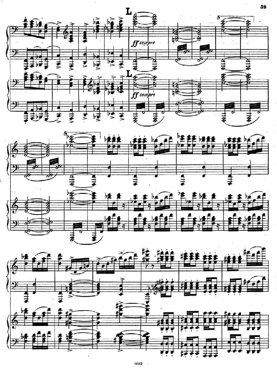 Symphony No.4 in e Minor Op.98（e小调第四交响曲·双钢琴）