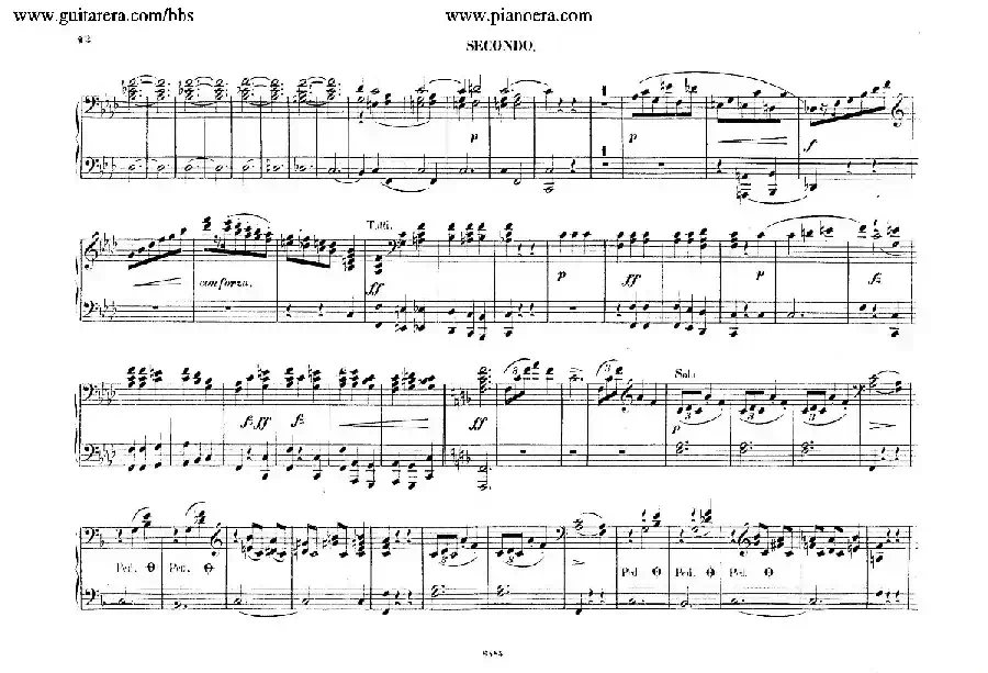 Piano Concerto No.2 in f Minor Op.21（f小调第二钢琴协奏曲·四手联弹版）