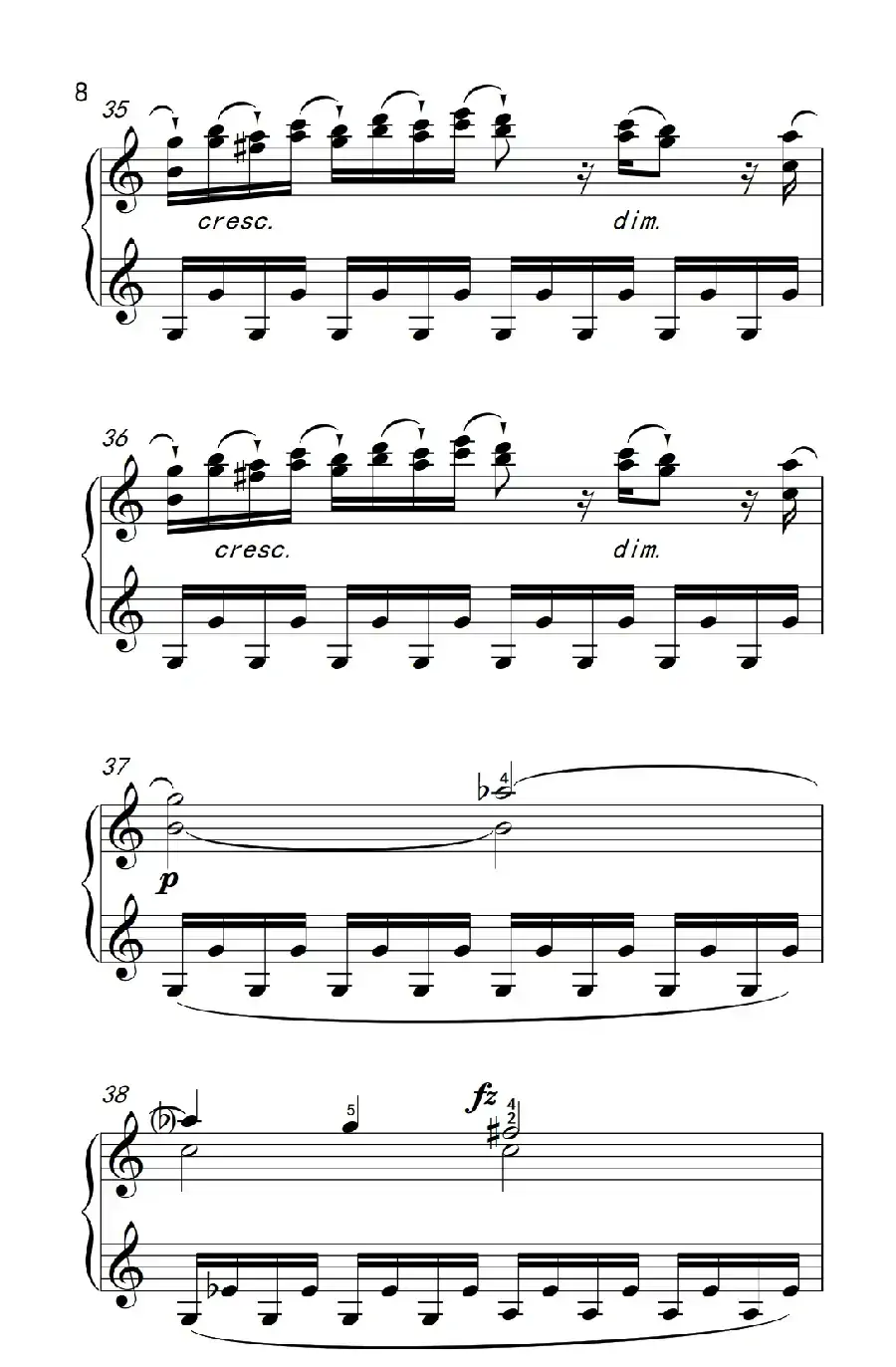 第九级1.C大调奏鸣曲 第一乐章 Hob.XVI 50（中央音乐学院 钢琴（业余）考级教程 7-9级）