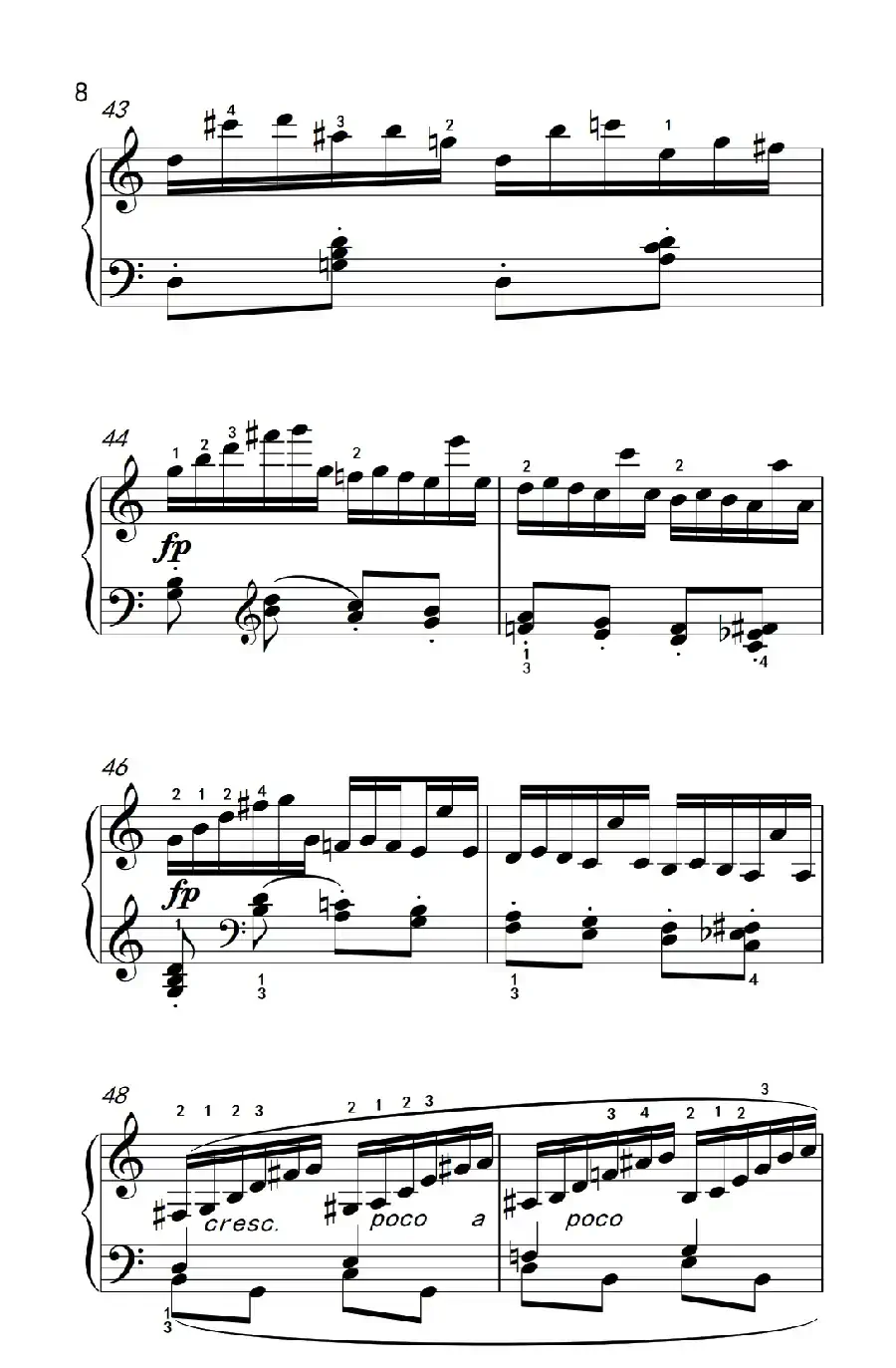 第八级1.练习曲 Op.740 No.16（中央音乐学院 钢琴（业余）考级教程 7-9级）