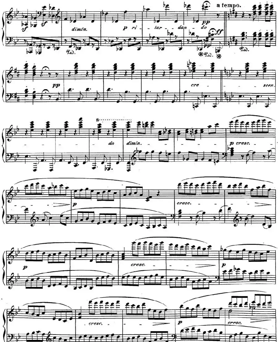 贝多芬钢琴奏鸣曲29 钢琴（锥子键琴）降B大调 Op.106 B-flat major