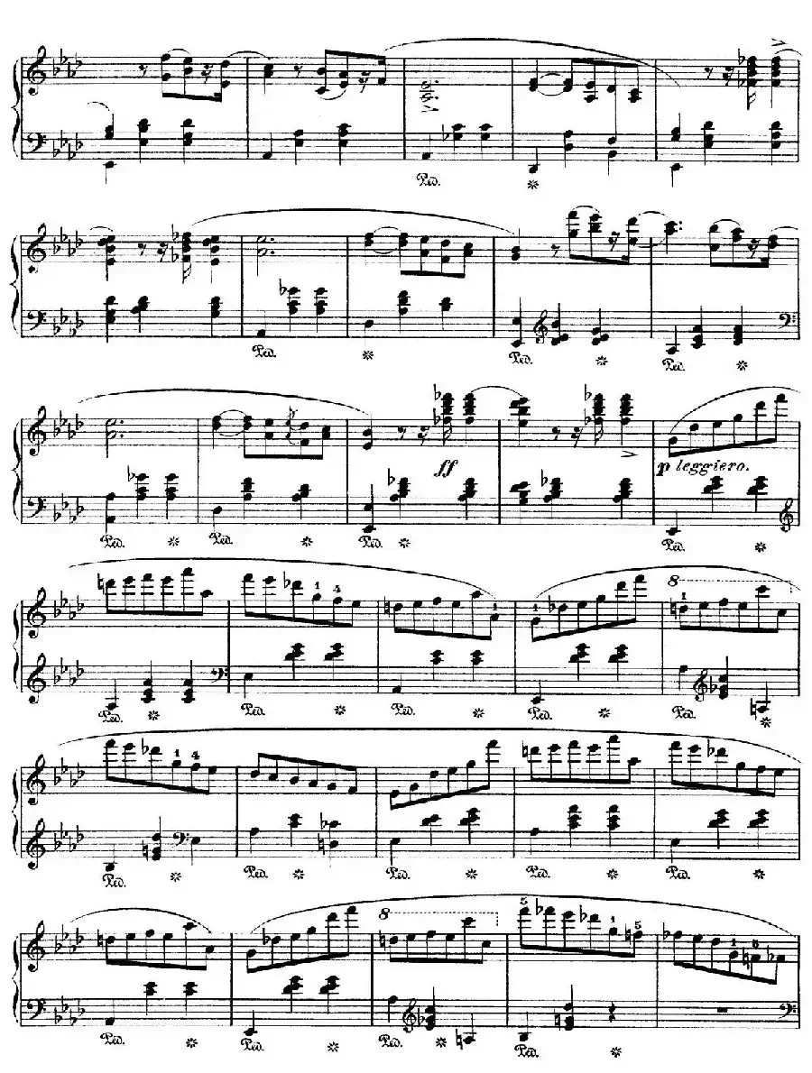 Grande Valse in A-flat Major Op.42（降A大调华丽圆舞曲）