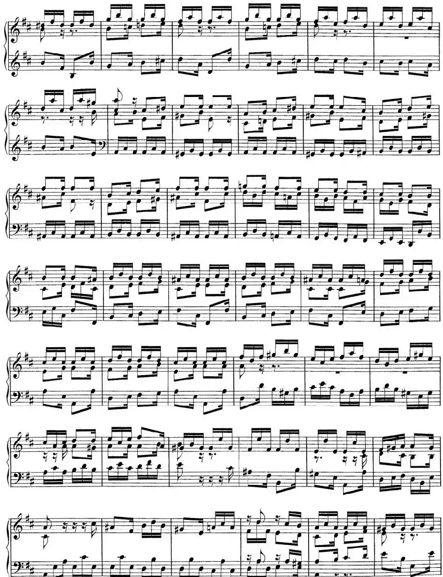 Toccata BWV 912（7首托卡塔·No.3 D大调）