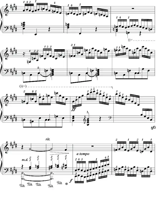 练习曲op.73 no.1