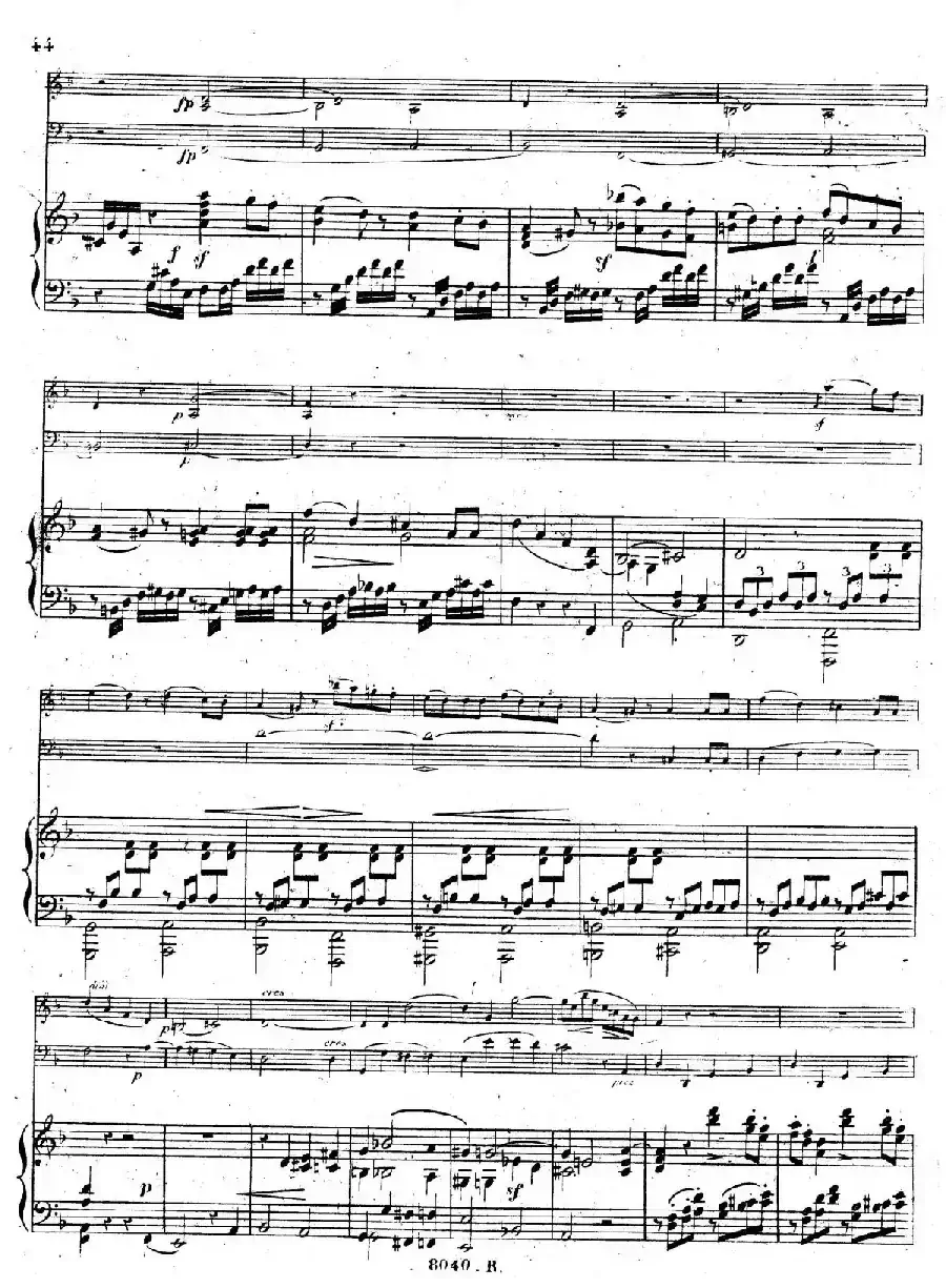 Piano Trio No.1 in d Minor Op.49（d小调第一钢琴三重奏·第四乐章）