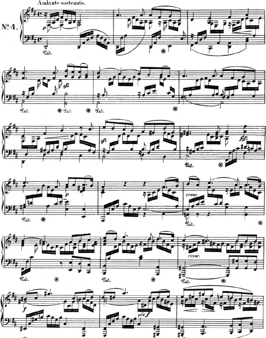 门德尔松无词歌Op.85(NO.4)