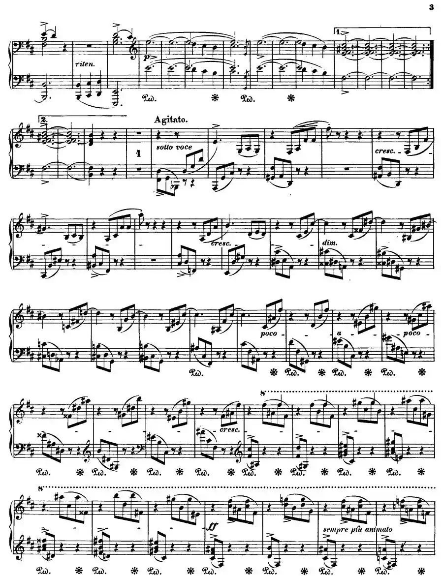 b小调钢琴谐谑曲Op.20（第一号）