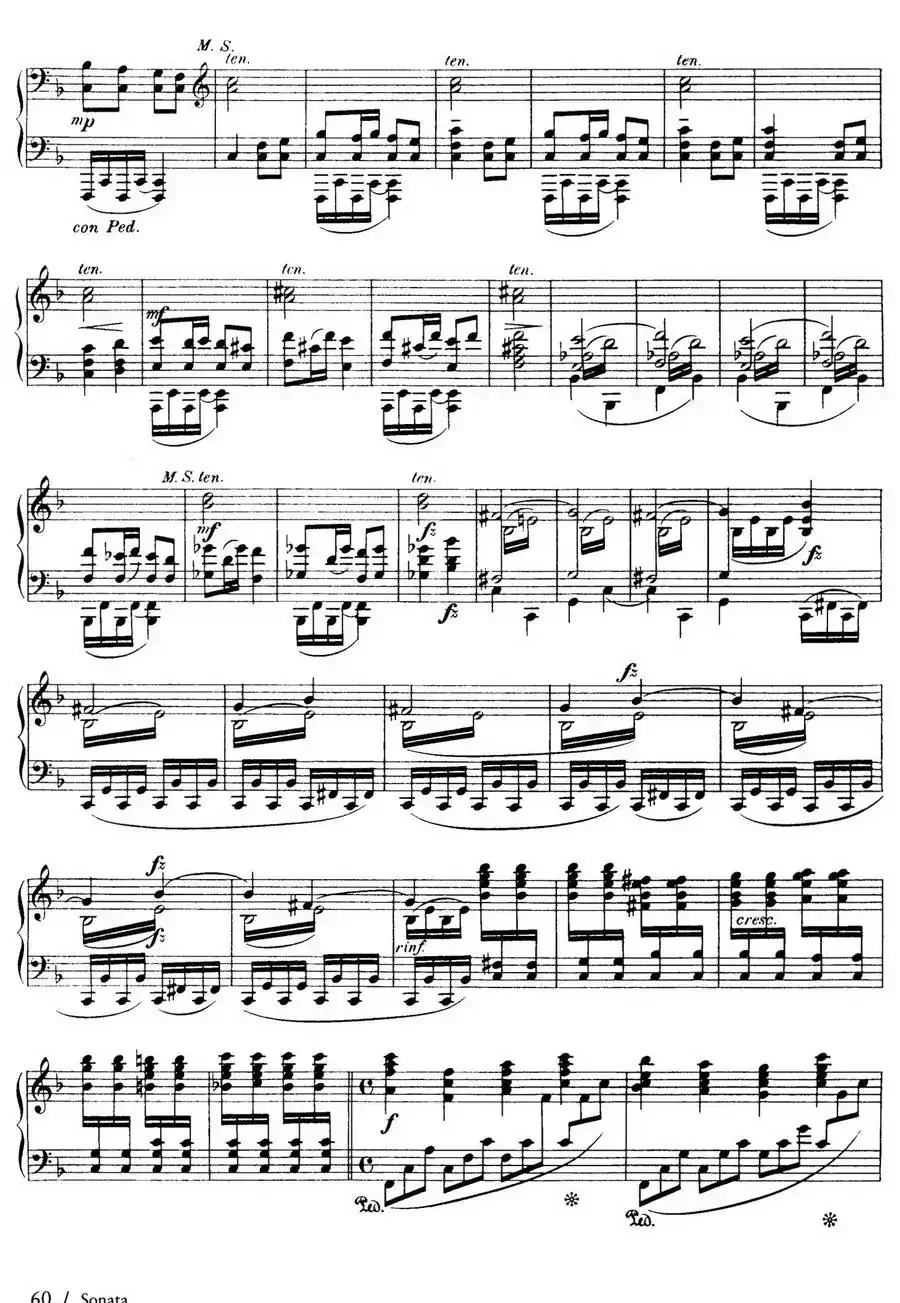 Piano Sonata in F Maj Op·12（F大调钢琴奏鸣曲·第三乐章）
