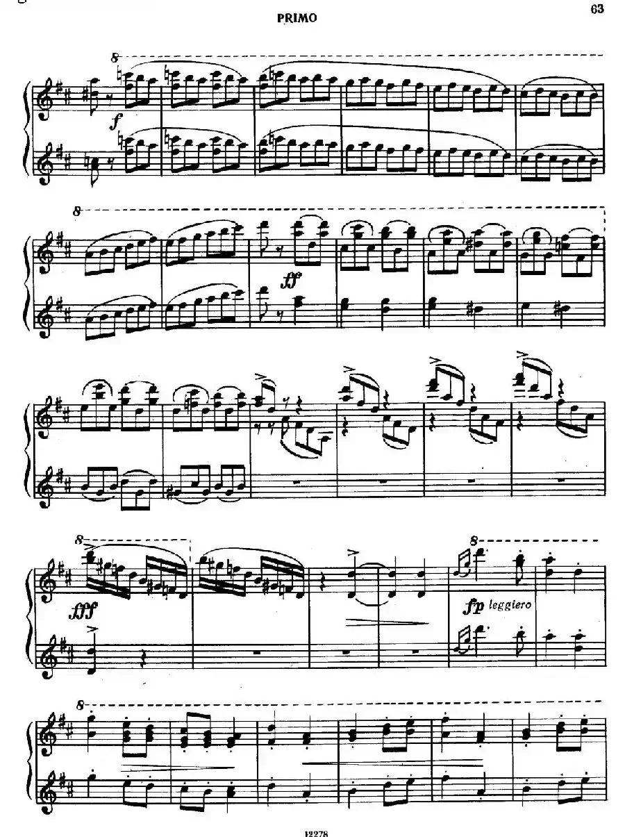 Tarantella in D Major（D大调塔兰泰拉舞曲·四手联弹）