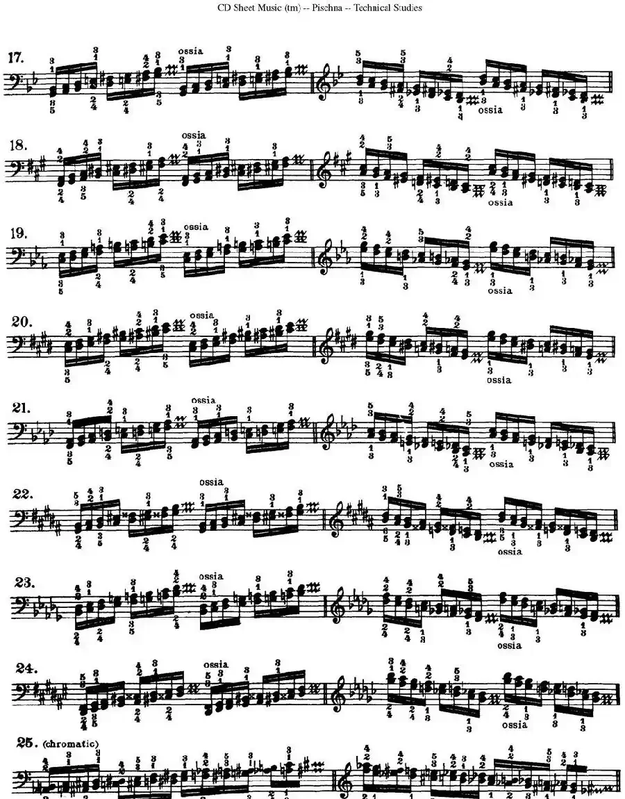 Technical Studies 60 Progressive Exercises （60首钢琴循序渐进练习曲 P91——99）