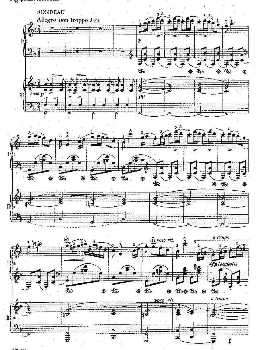 Krakowiak Grand Rondo de Concert Op.14（克拉科维克音乐会用大回旋曲·双钢琴版）
