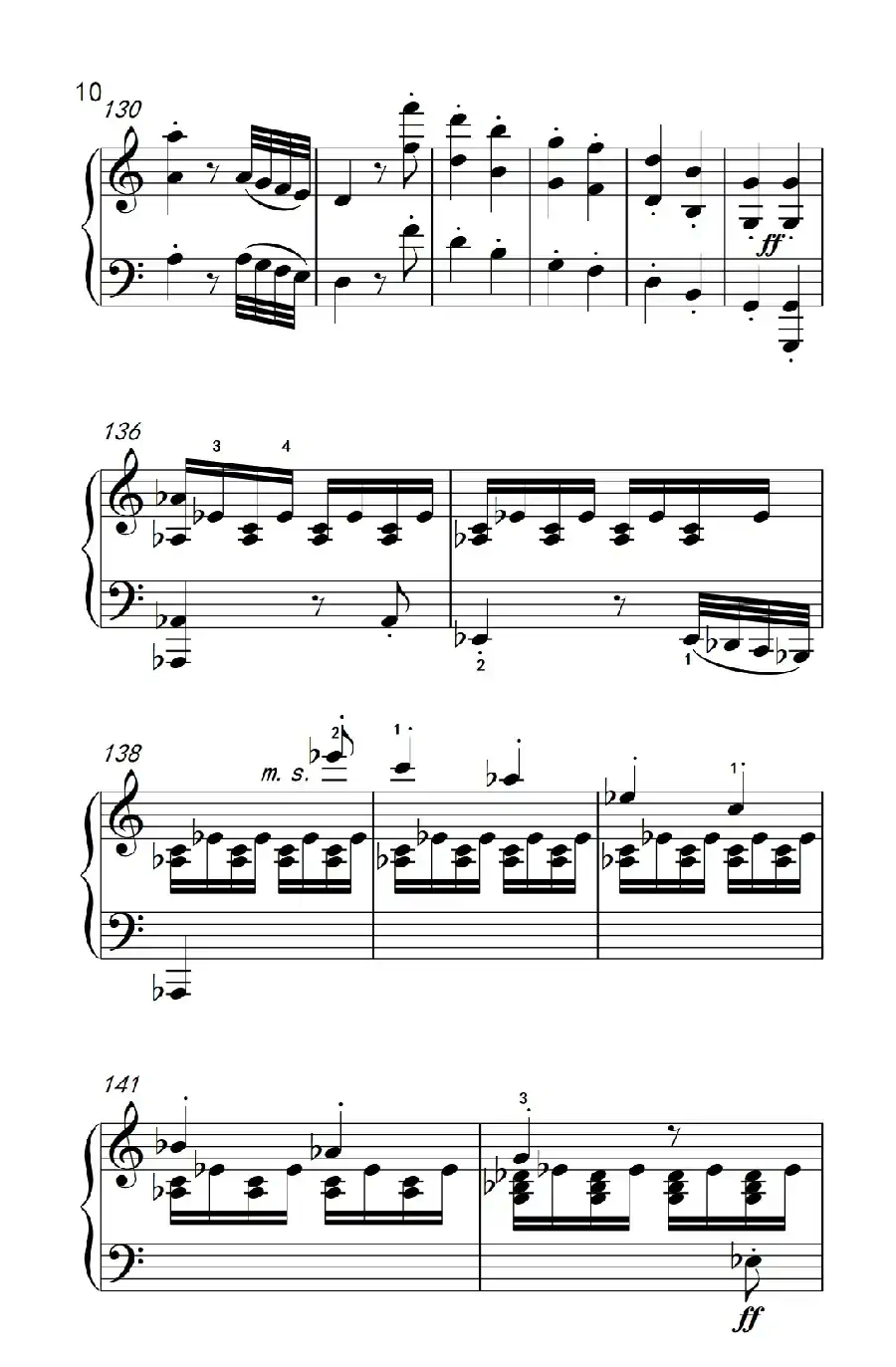 奏鸣曲 Opus 2 Nr.2 第一乐章(贝多芬奏鸣曲集 1)