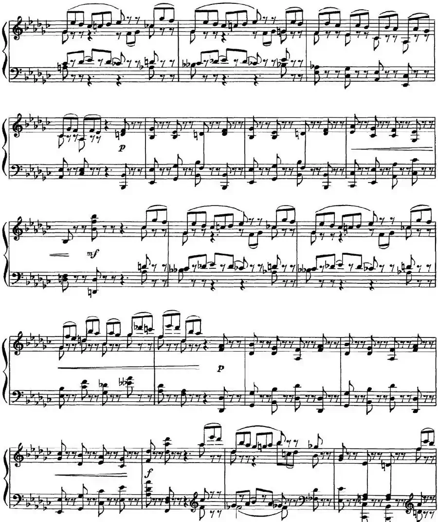 柴可夫斯基18首钢琴小品Op.72（10.Scherzo-fantaisie）