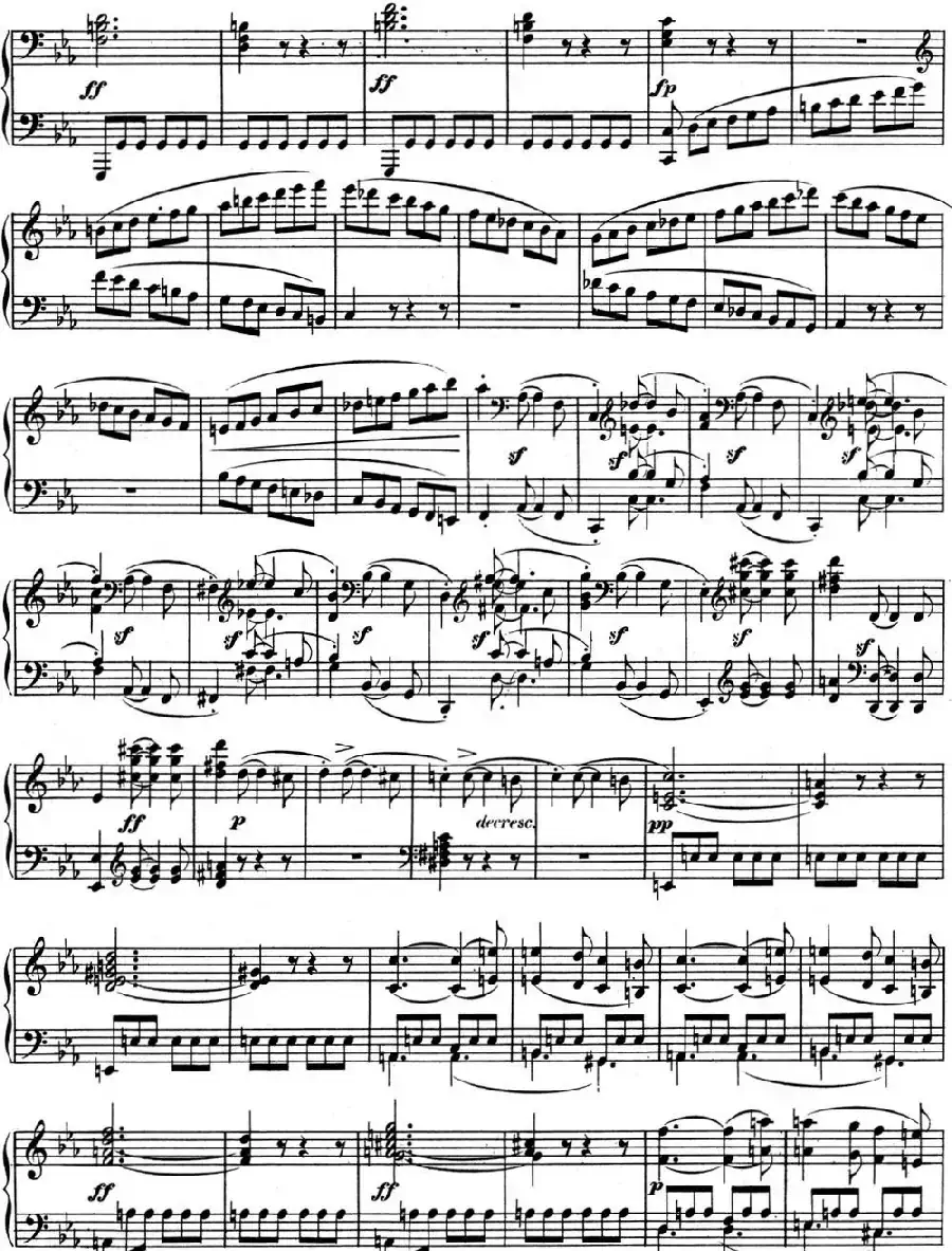 贝多芬钢琴奏鸣曲04 大调奏鸣曲 降E大调 Op.7 E-flat major