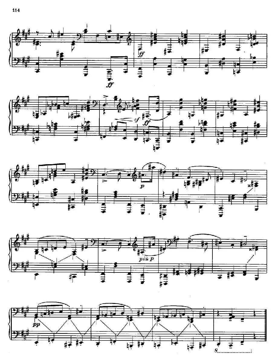 Prokofiev - Ten Pieces Op.12（普罗科菲耶夫-10首小品·8）