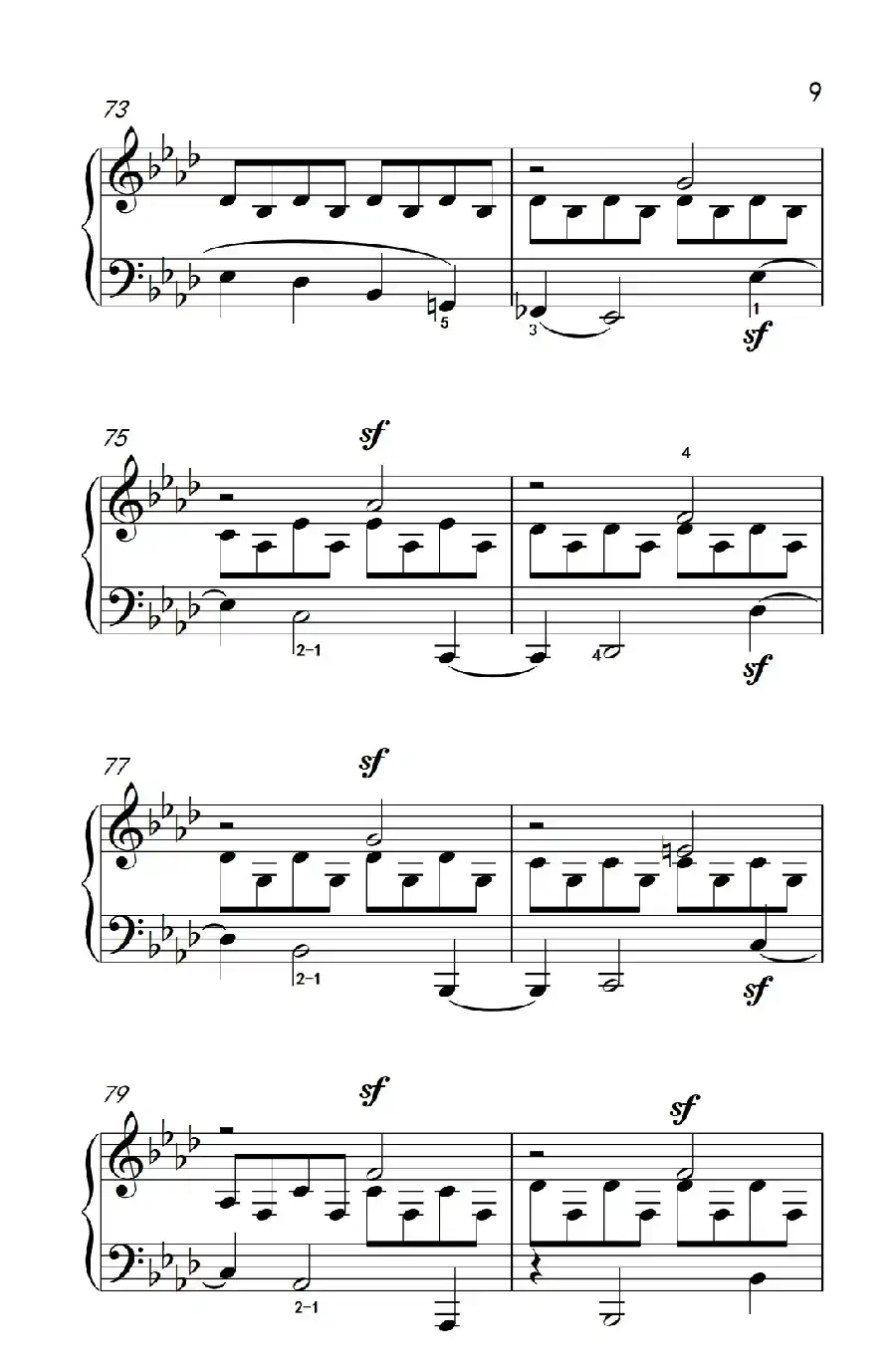 奏鸣曲 Opus 2 Nr.1 第一乐章(贝多芬奏鸣曲集 1)