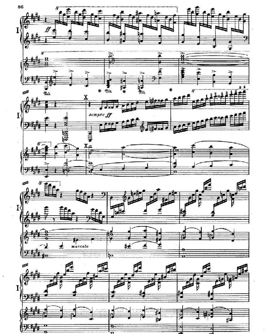 Piano Concerto in E Major Op.59（E大调钢琴协奏曲·双钢琴·第四乐章）