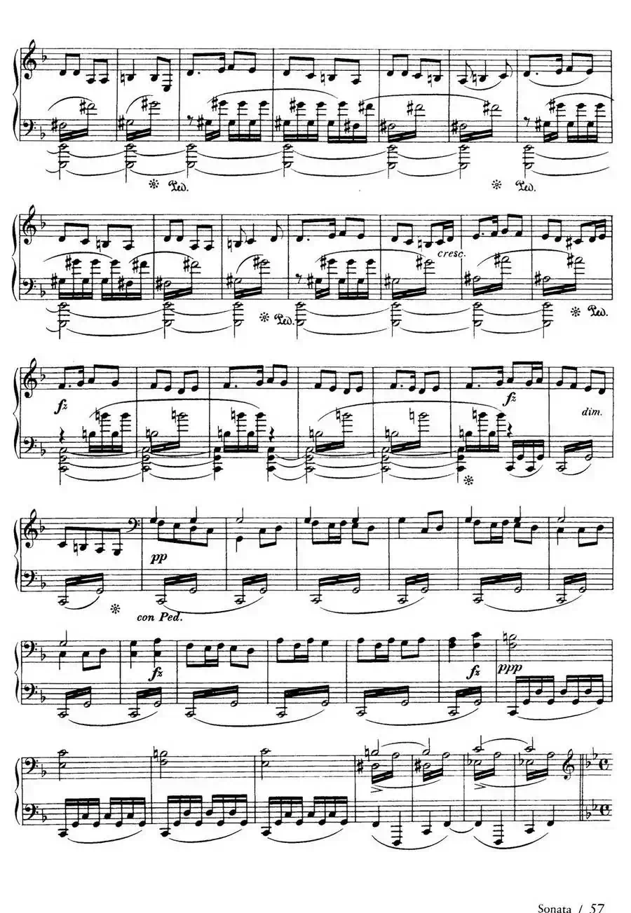 Piano Sonata in F Maj Op·12（F大调钢琴奏鸣曲·第三乐章）