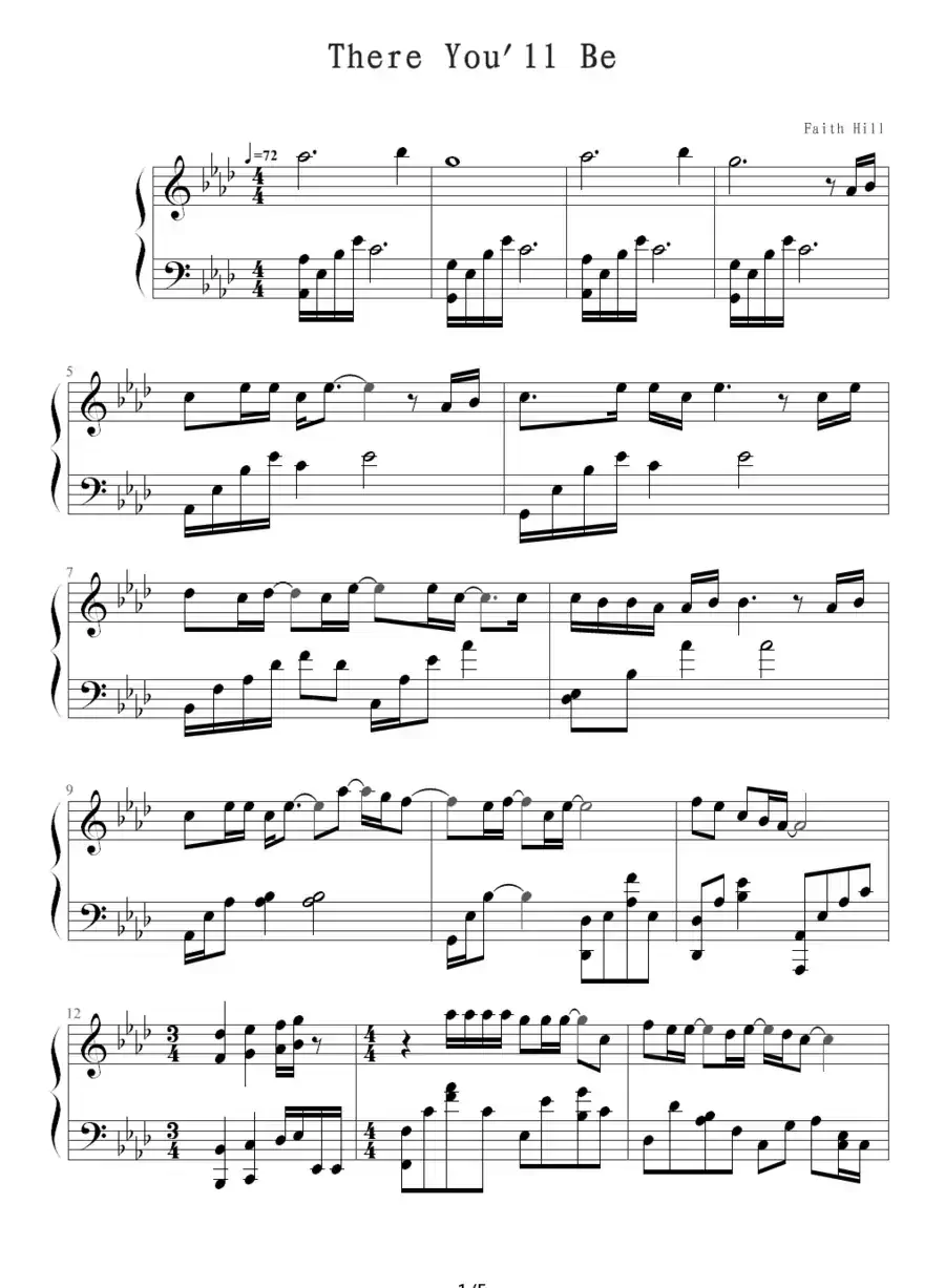 There You'll Be（有你相依）（《珍珠港》主题曲）