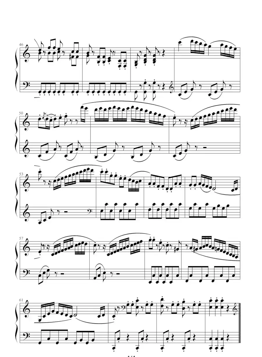 C大调小奏鸣曲第一乐章（克来门蒂作曲版）