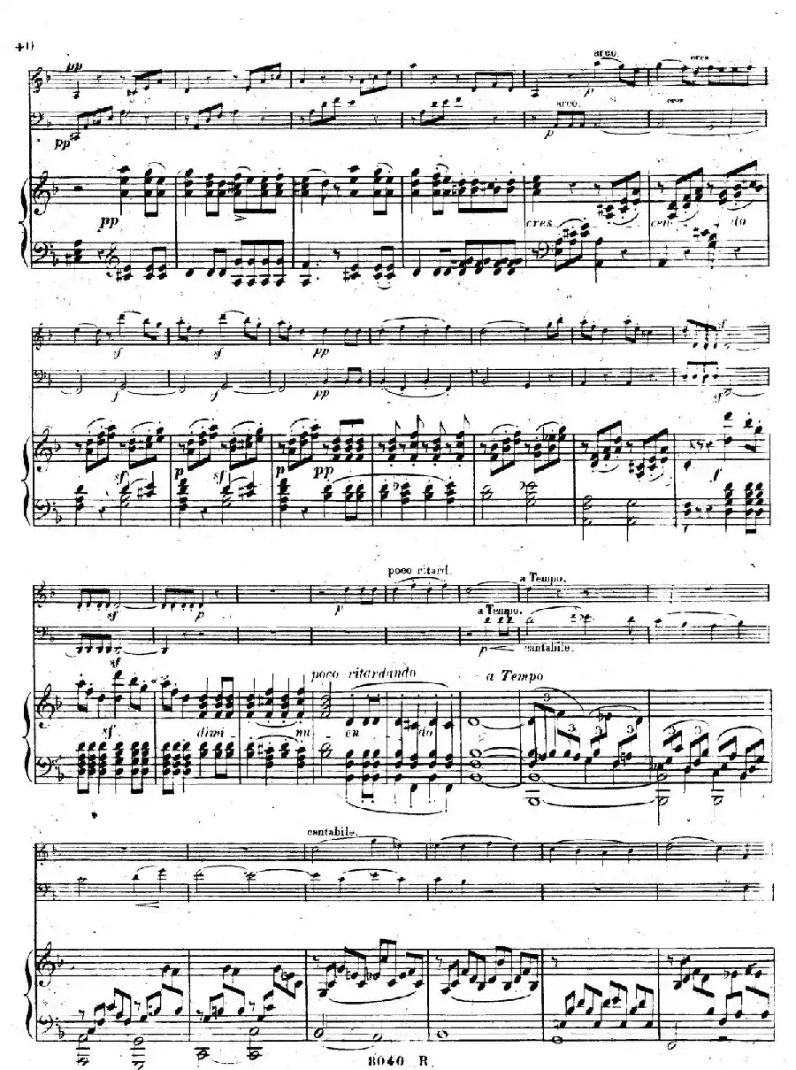 Piano Trio No.1 in d Minor Op.49（d小调第一钢琴三重奏·第四乐章）