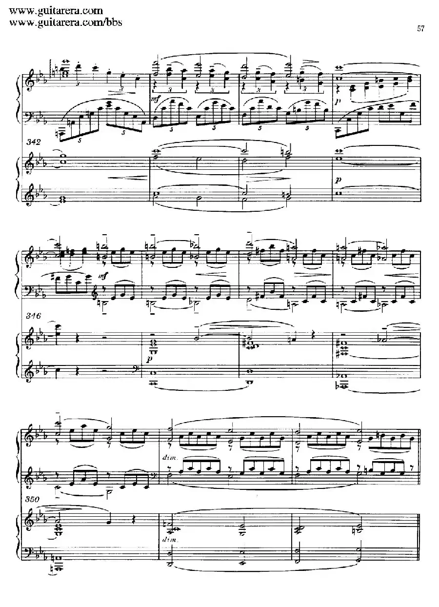 c小调第二钢琴协奏曲 Op.18（双钢琴·第一乐章）