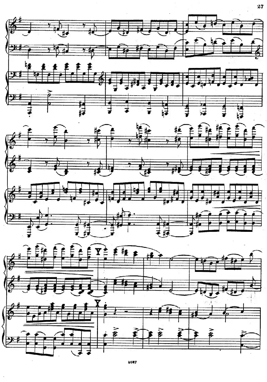 Symphony No.4 in e Minor Op.98（e小调第四交响曲·双钢琴）