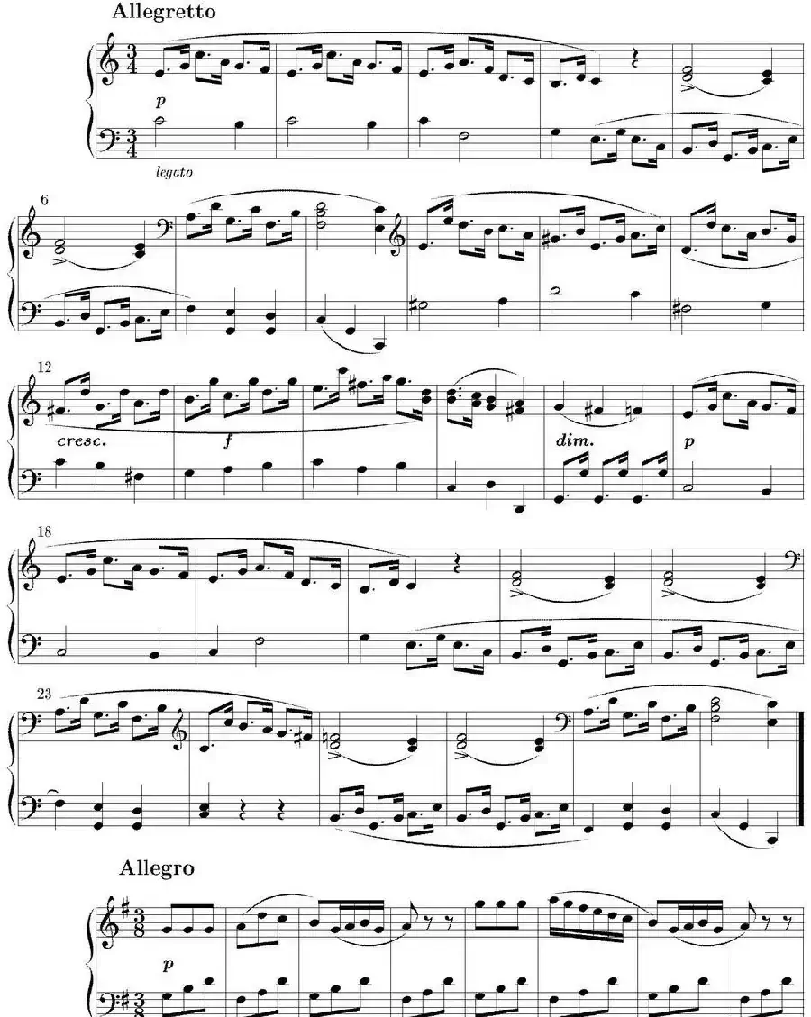6 Sonatinas Op.36（6首钢琴小奏鸣曲-2）