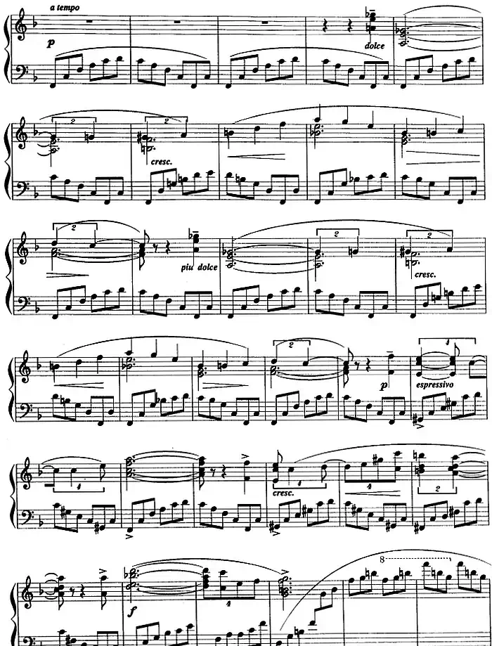 现代钢琴曲：7、即兴曲（Op.31，No.27）