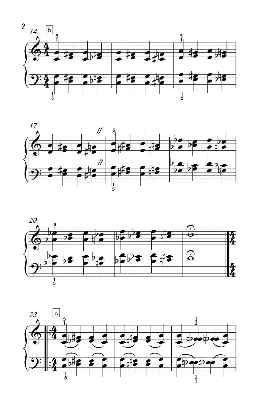 附录：基础练习 18（巴托克 小宇宙 钢琴教程 2）