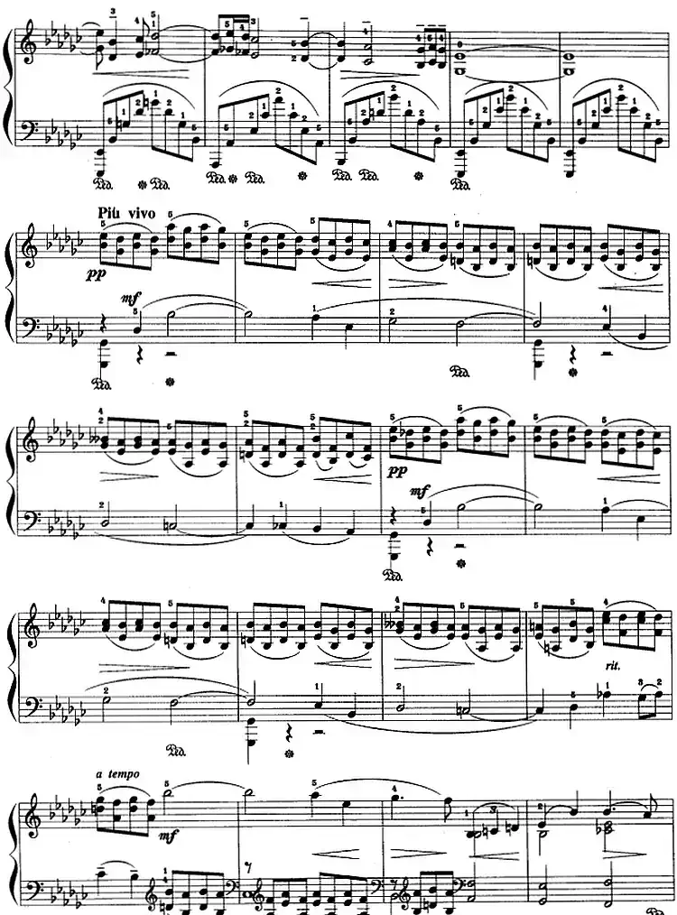 现代钢琴曲：26、哀歌（Op.3，No.1）