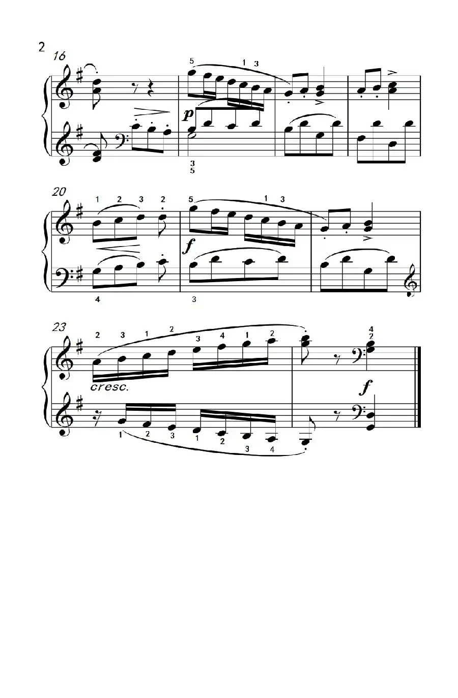 练习曲 音阶的学习（约翰·汤普森 成人钢琴教程 第二册）