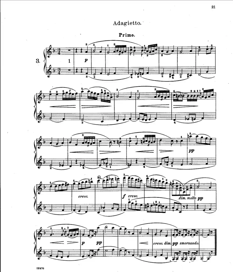 L'Arlesienne Suite No·1（阿莱城姑娘·第一组曲·四手联弹）