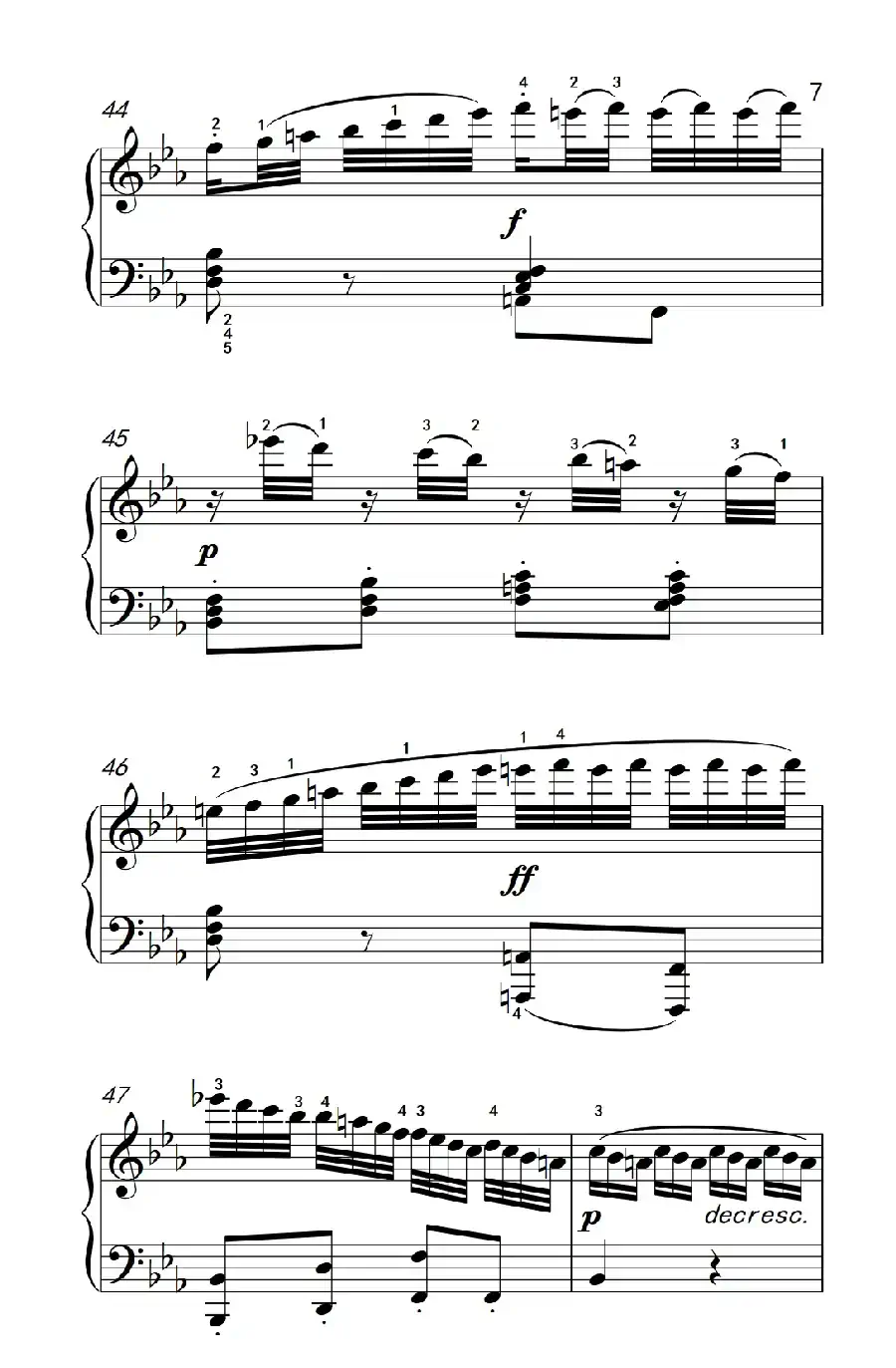 奏鸣曲 Opus 7 第四乐章(贝多芬奏鸣曲集 2)