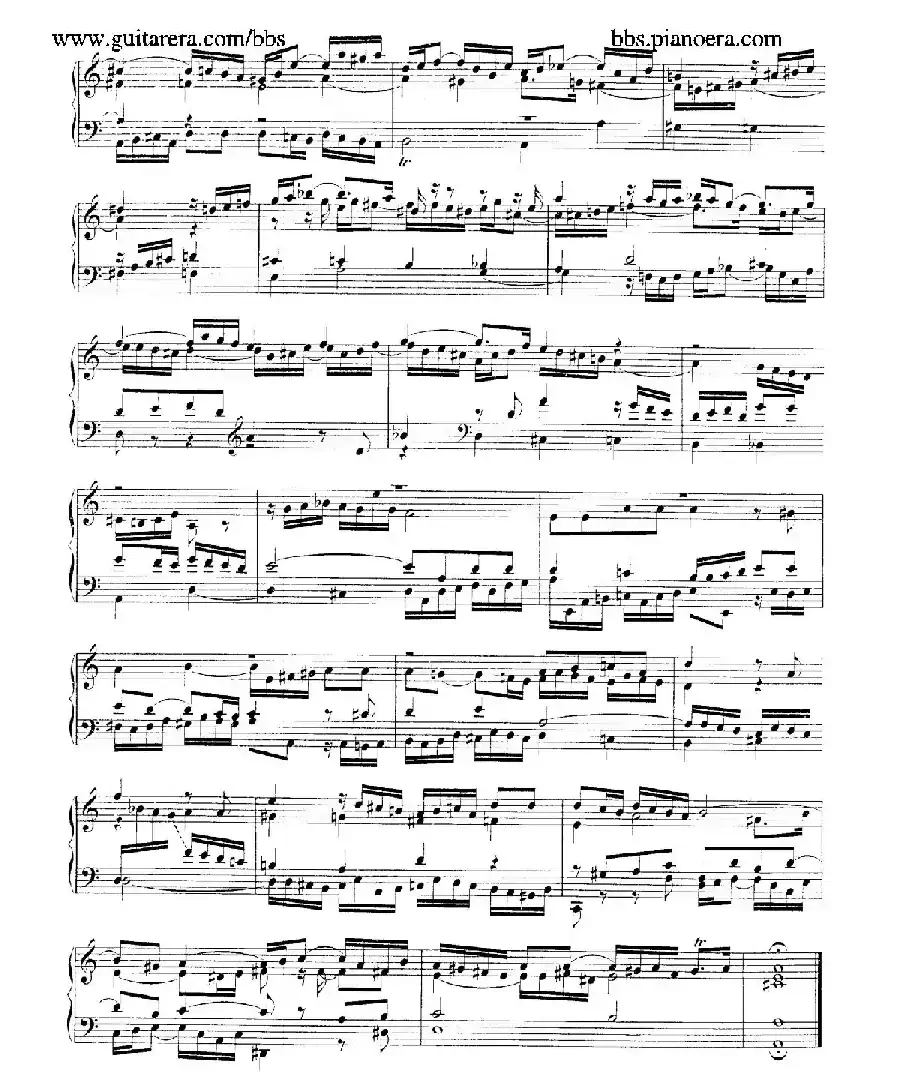 Fantasia and Fugue in a Minor BWV 904（a小调幻想曲与赋格）