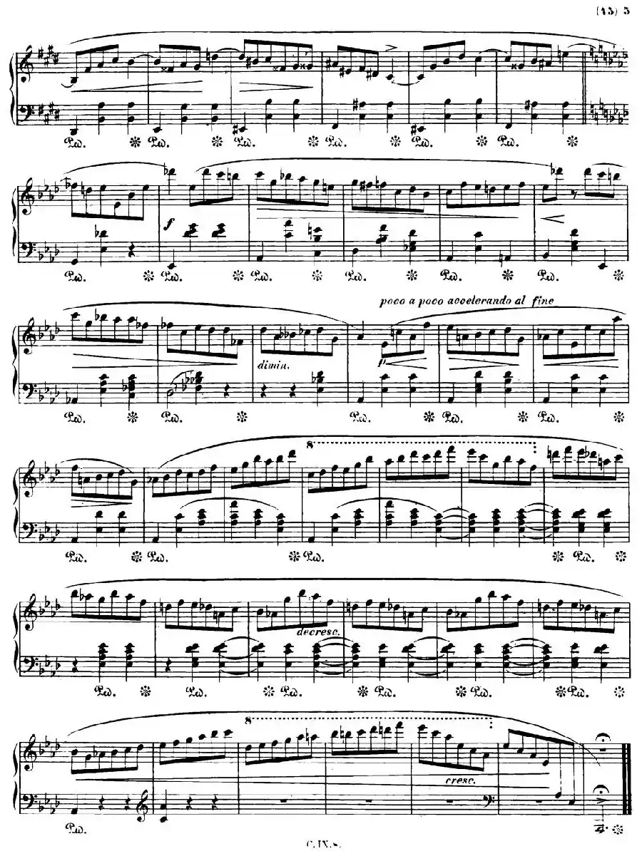 降A大调圆舞曲Op.64-3 