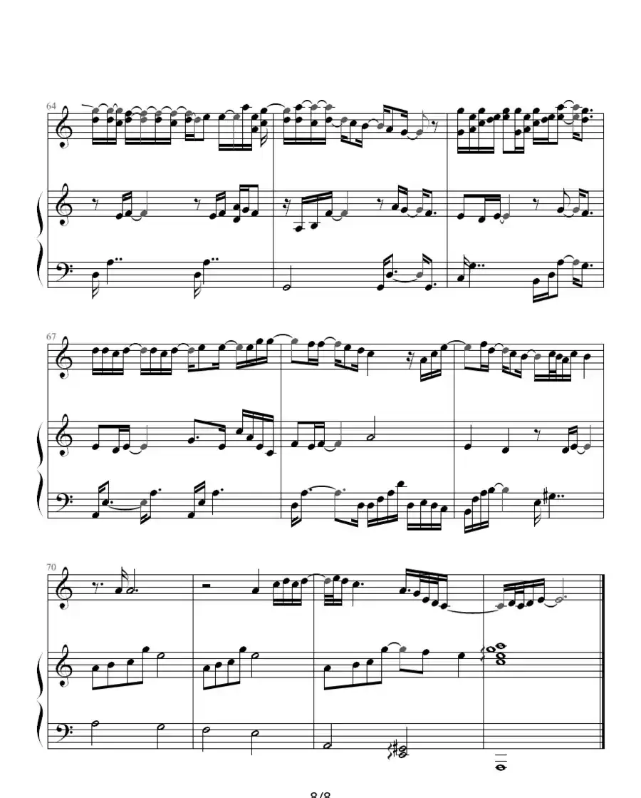 习惯(Poison Ivy)(钢琴伴奏谱)