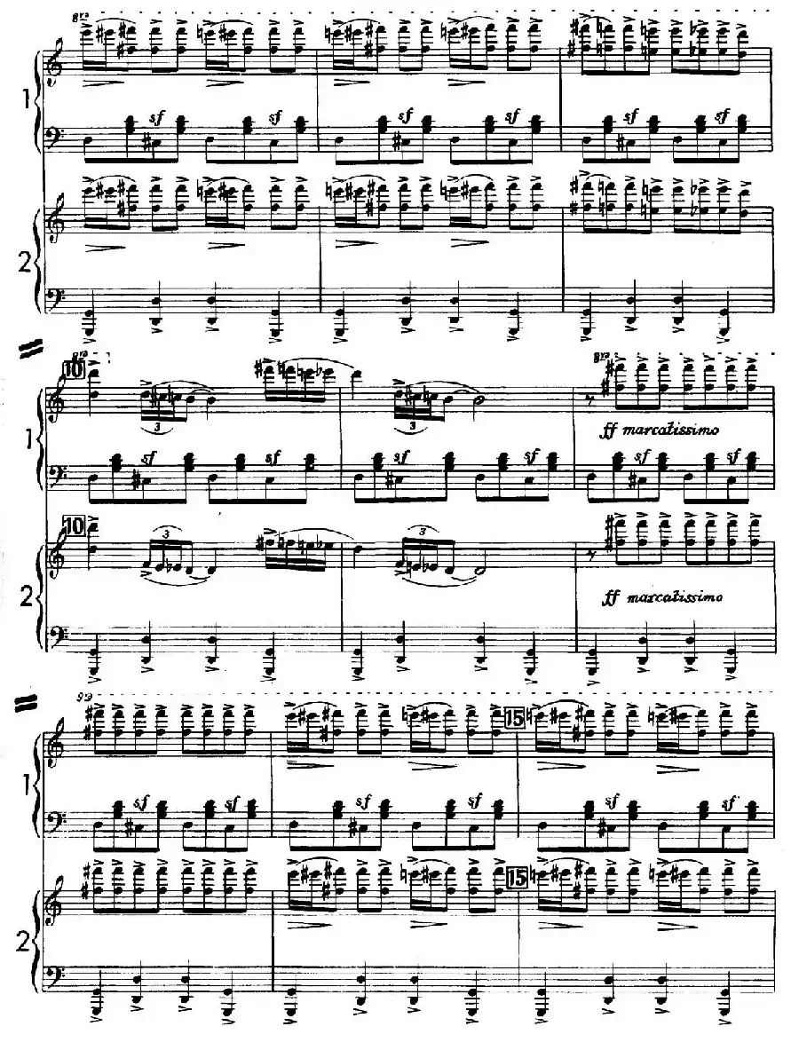 Sabre Dance（马刀舞曲）（双钢琴版）