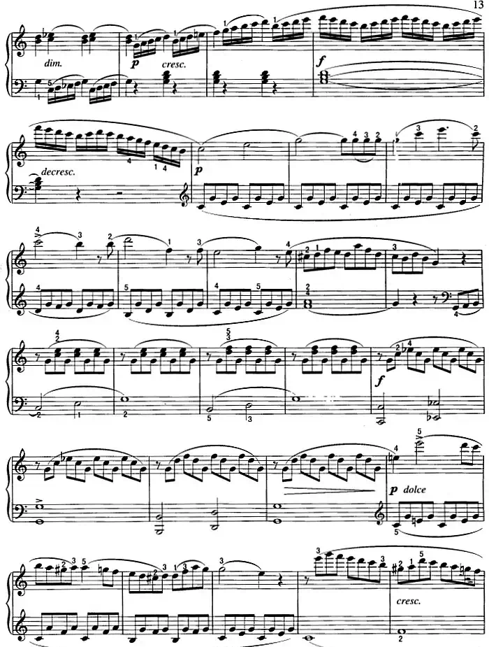 不可不弹的世界钢琴名曲：小奏鸣曲Op.20-1