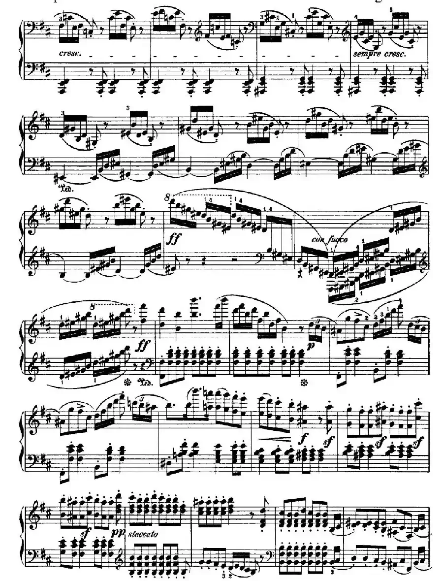 Capriccio Brillante in B Major Op.22（B大调华丽随想曲·钢琴独奏）