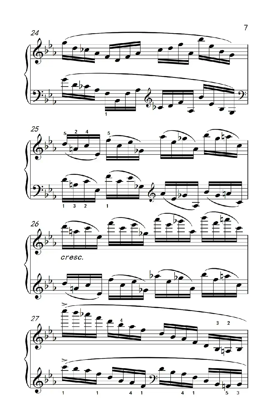 莫什科夫斯基 钢琴练习曲（第七首）