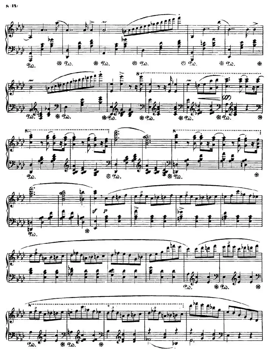 Valse brillante Op34 No1（降A大调华丽圆舞曲Op.34-1 ）