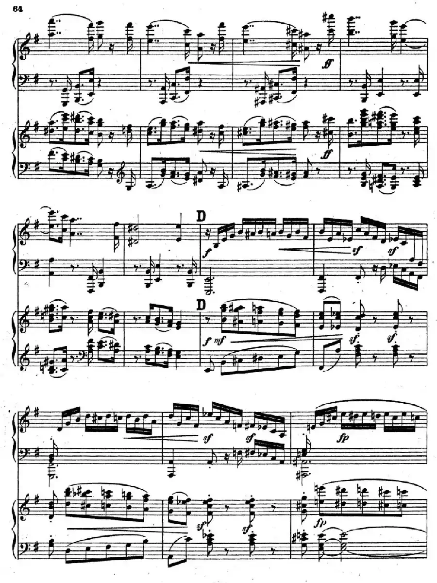 Symphony No.4 in e Minor Op.98（e小调第四交响曲·双钢琴）