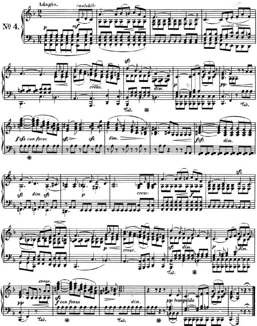 门德尔松无词歌Op.53（NO.4）