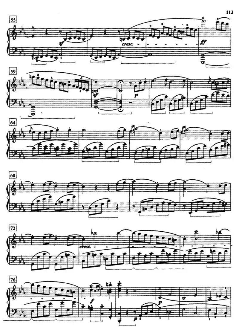 “悲怆”奏鸣曲Op.13（第三乐章）