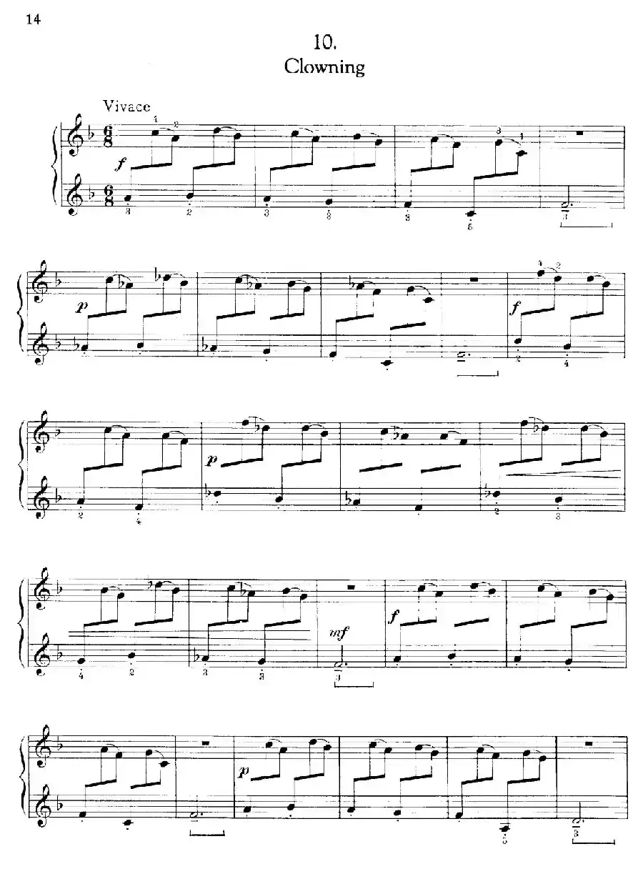 Thirty Pieces For Children Op.27（30首儿童钢琴曲 6—10）